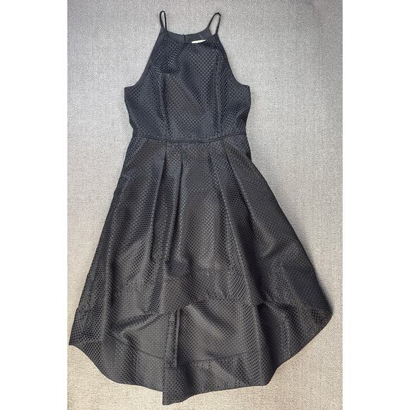 Aiden by Aidan Mattox Dress Black Cocktail Sleeveless Formal High Low Size 12 - Picture 1 of 8